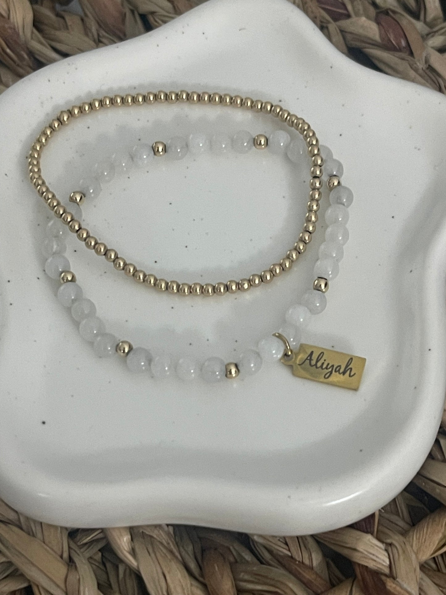 Engraved Jade Stack