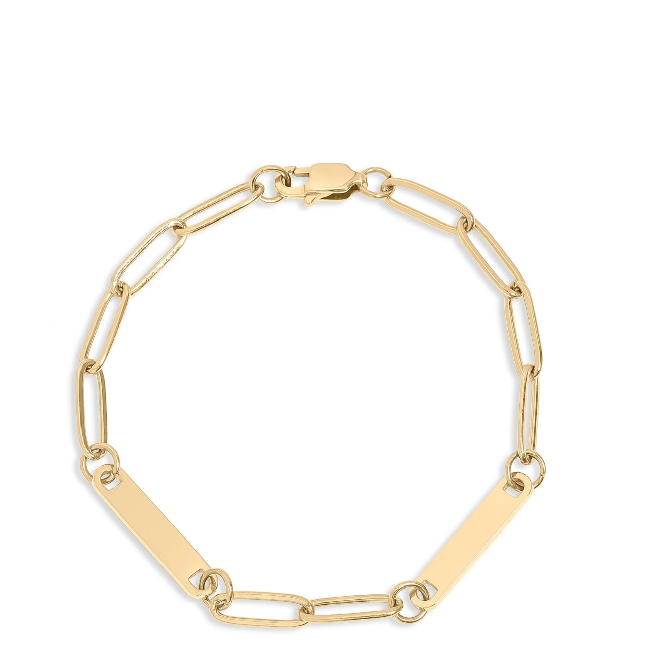 2 Bar Paperclip Bracelet