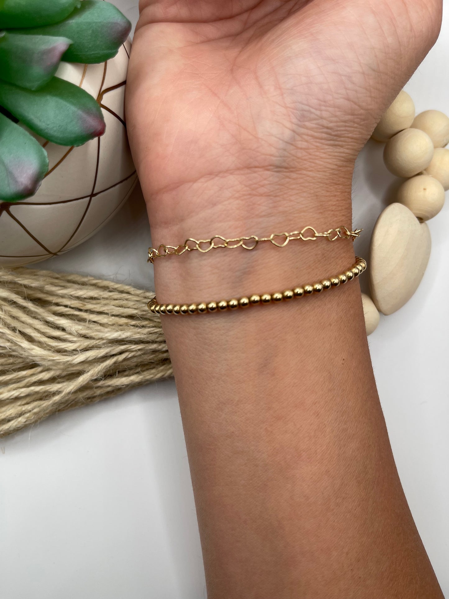 Heart Chain Bracelet