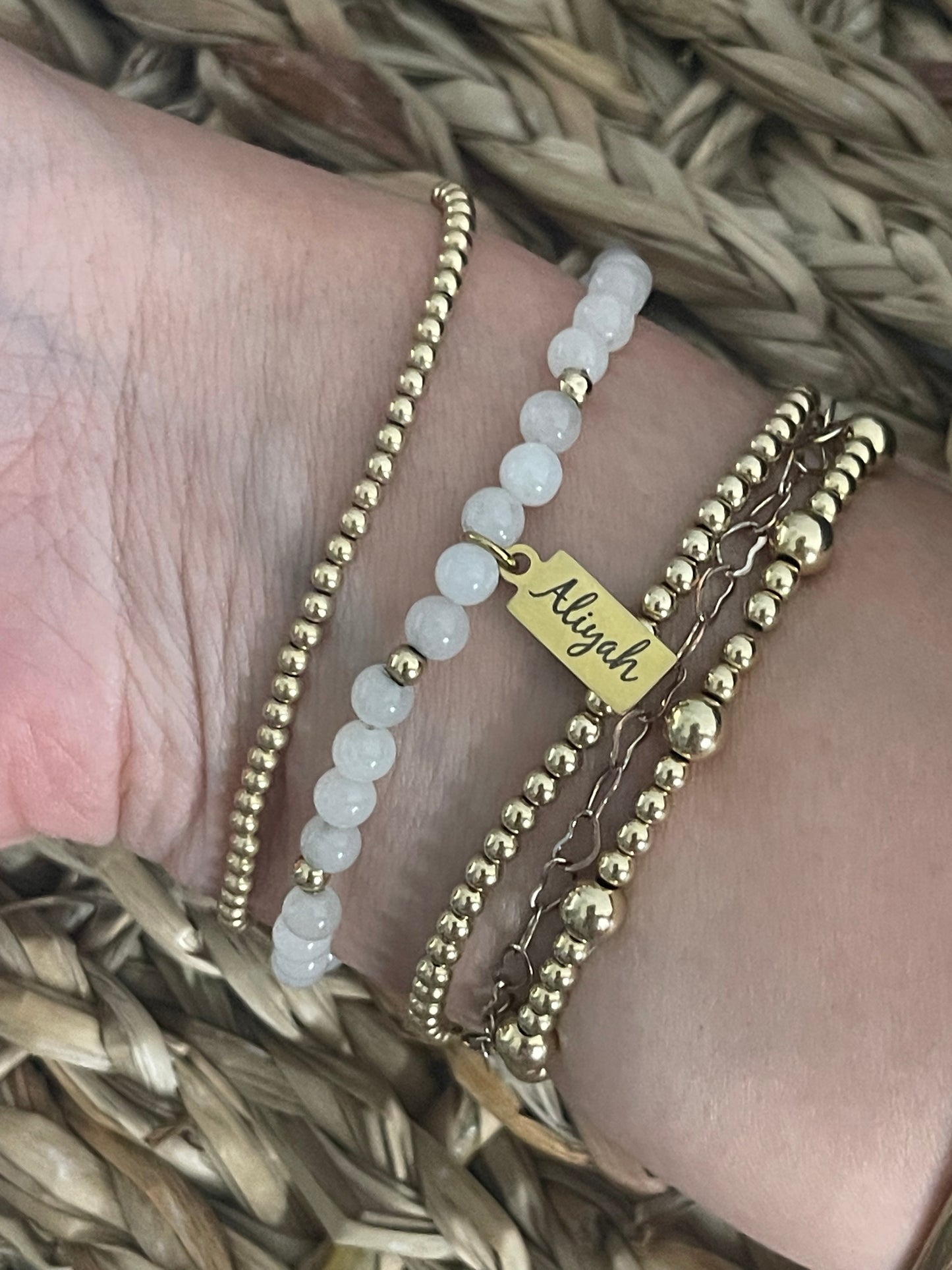 Engraved Jade Stack