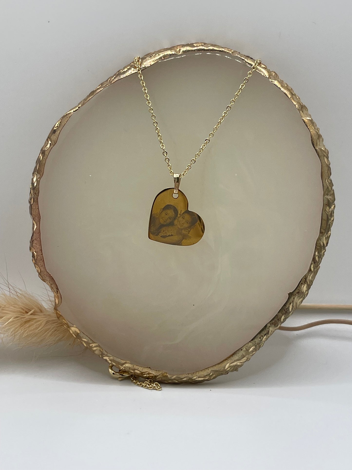 Engraved HEART Pendant Necklace