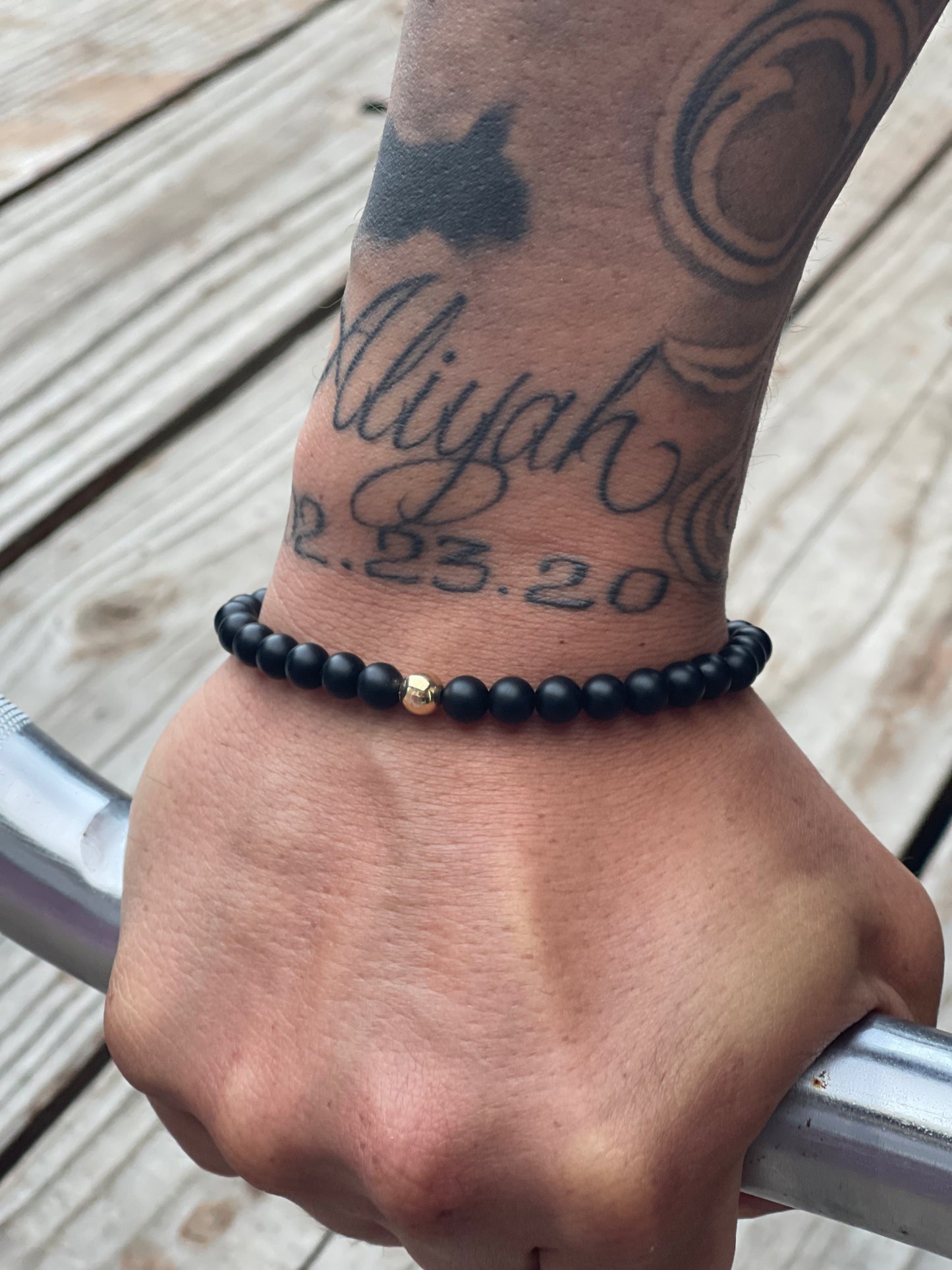 Mens Single Golden Bracelet