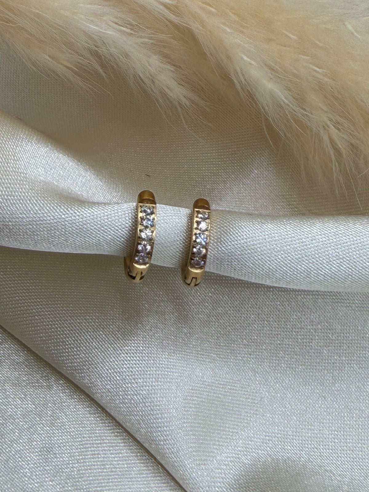 Colette Stone Huggie Earrings