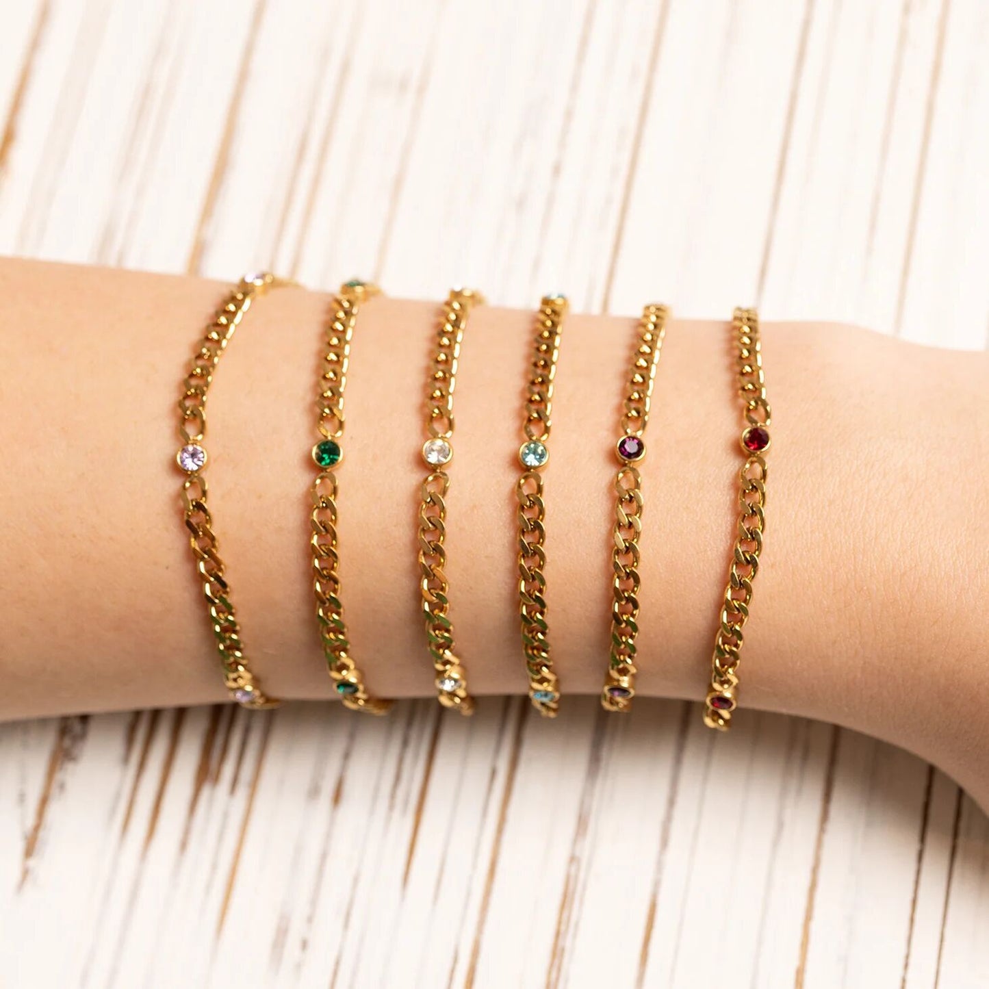 Eloise Birth Stone Bracelet