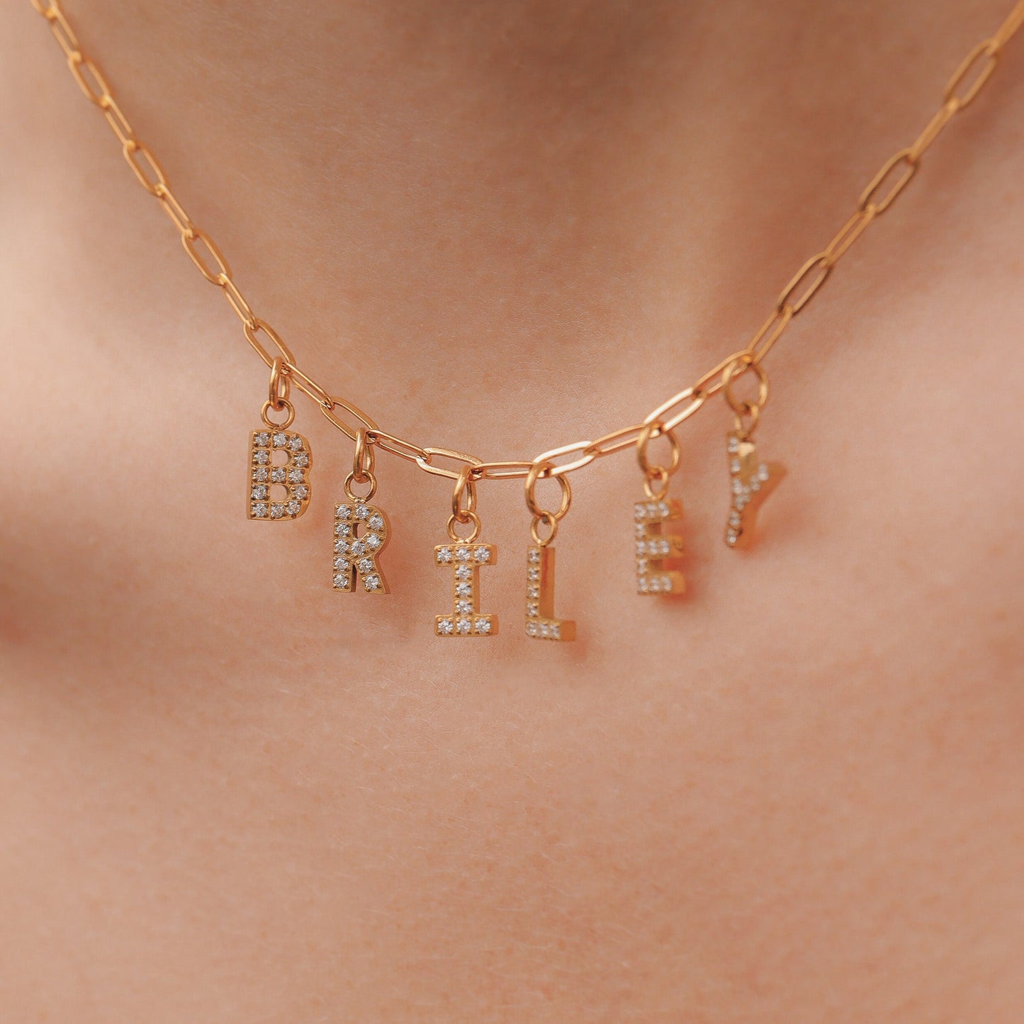Bloom Custom Letter Necklace