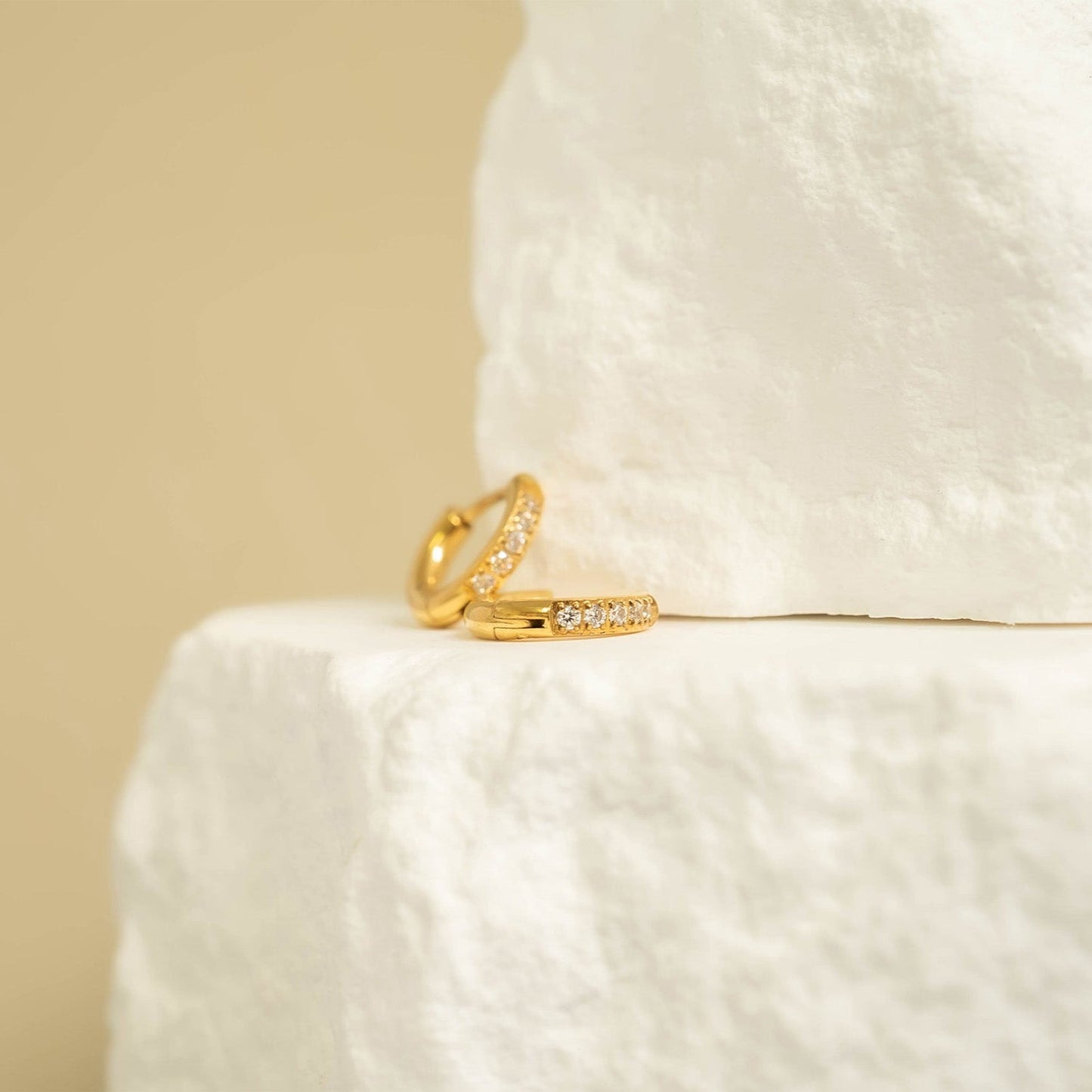 Colette Stone Huggie Earrings