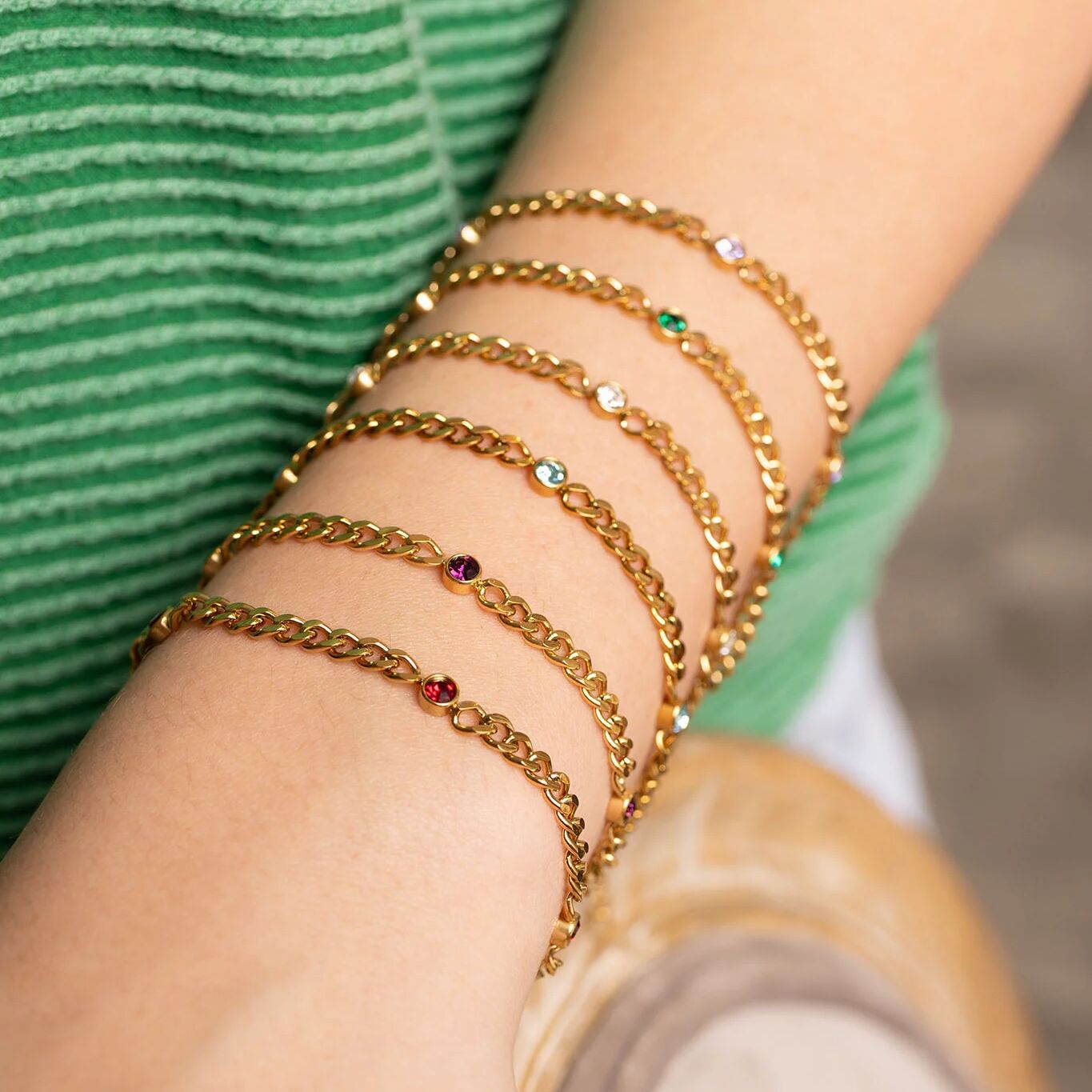 Eloise Birth Stone Bracelet