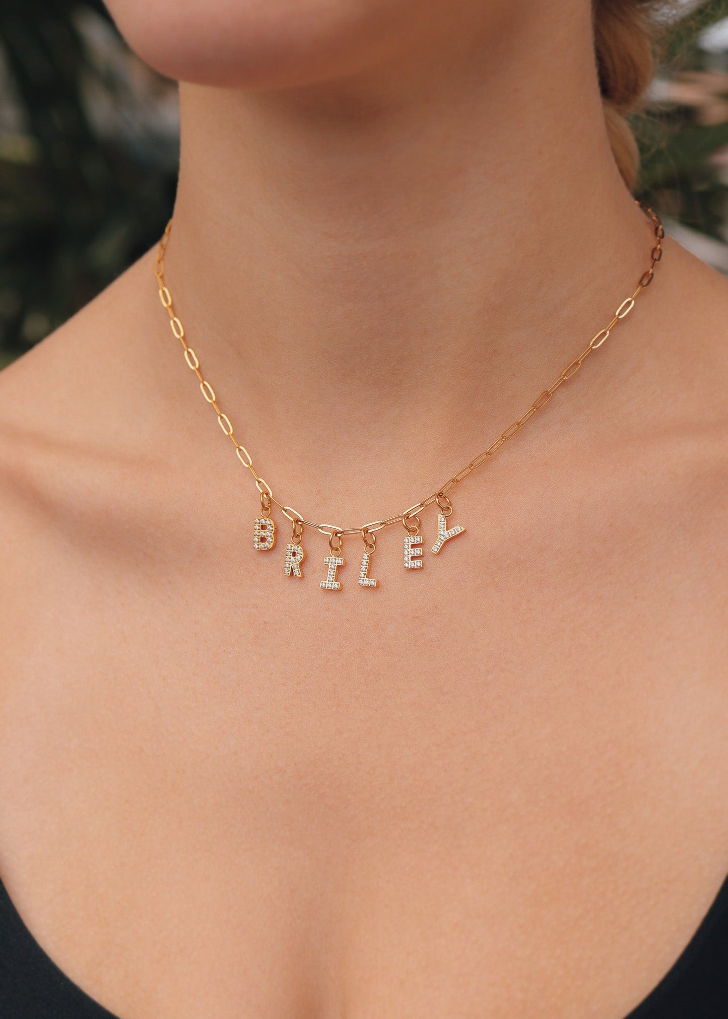 Bloom Custom Letter Necklace