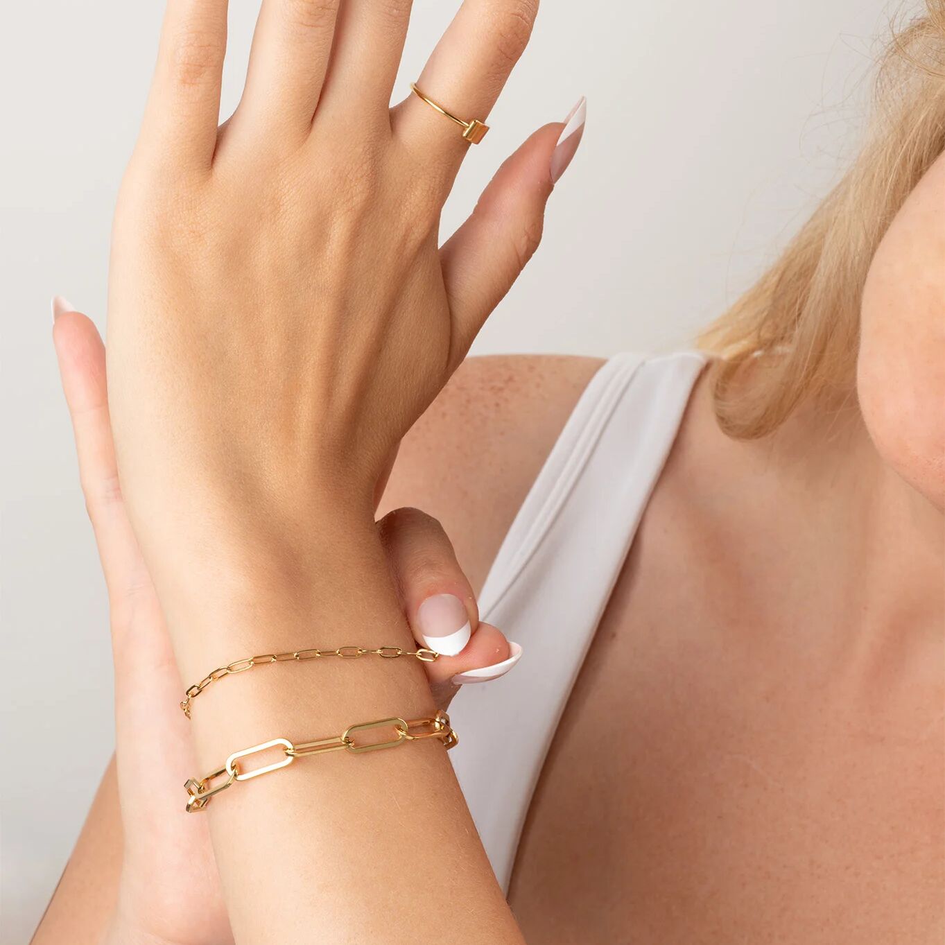 Rosalie Mini Paperclip Bracelet
